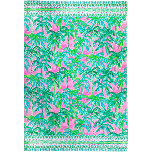 Does Not Apply Oversize Pool/beach Towel, Large 40\" X 70\" Pink/green Palm Tree Print Terry Clot Does Not Apply Oversize Pool/beach Towel, Large 40\" X 70\" Pink/green Palm Tree Print Terry Clot