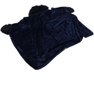 (Blue)Wearable Blanket Thickened Velvet Adorable Hooded Blanket Poncho Hg (Blue)Wearable Blanket Thickened Velvet Adorable Hooded Blanket Poncho Hg