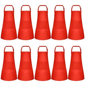 Sodial 2x(10 Pack Kids Apron Adjustable Children Apron With 2 Pockets Chef7943 Sodial 2x(10 Pack Kids Apron Adjustable Children Apron With 2 Pockets Chef7943