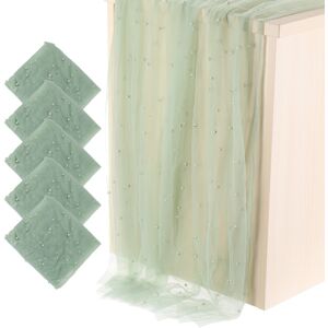 Uxcell 5pcs Light Green Table Runner 63 X 120 Inch Pearl Table Cloth Wedding Decor Uxcell 5pcs Light Green Table Runner 63 X 120 Inch Pearl Table Cloth Wedding Decor