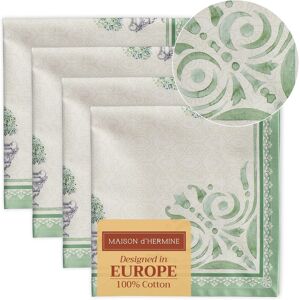 Maison D' Hermine Cloth Napkins Set Of 4 100% Cotton Everyday Reusable Square N Maison D' Hermine Cloth Napkins Set Of 4 100% Cotton Everyday Reusable Square N