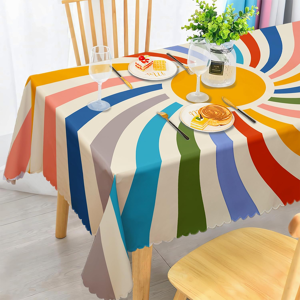 Does Not Apply Sunshine Table Cloth Wipe Clean, Wipeable Sun Rainbow Tablecloth Rectangular Wat Does Not Apply Sunshine Table Cloth Wipe Clean, Wipeable Sun Rainbow Tablecloth Rectangular Wat