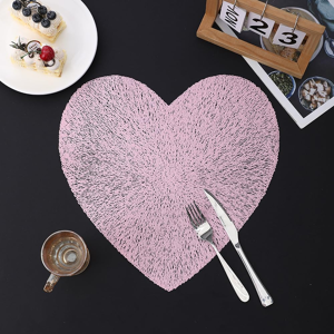 Does Not Apply 4 Pack Heart Placemats Table Mats Set Washable Pvc Non-Slip Heat Resistant Table Does Not Apply 4 Pack Heart Placemats Table Mats Set Washable Pvc Non-Slip Heat Resistant Table