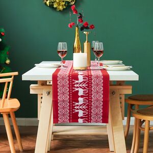 Time To Sparkle 10pcs 28 X 275cm Christmas Reindeer Table Runner Fabric Rolls Time To Sparkle 10pcs 28 X 275cm Christmas Reindeer Table Runner Fabric Rolls