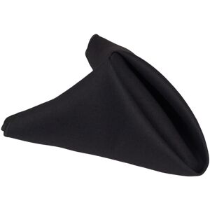 Weddingmart 100pcs Black Polyester Napkins For Wedding (22\"X22\") Weddingmart 100pcs Black Polyester Napkins For Wedding (22\"X22\")