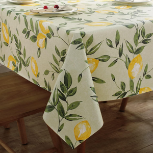 Does Not Apply Rectangle Lemon Tablecloth, Wipeable Pvc Summer Tablecloth Waterproof Oil-Proof Does Not Apply Rectangle Lemon Tablecloth, Wipeable Pvc Summer Tablecloth Waterproof Oil-Proof