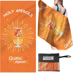 Does Not Apply Aperol Spritz Bath Towel Large 90 X 180 Cm Towels 85% Polyester, Absorbent And Q Does Not Apply Aperol Spritz Bath Towel Large 90 X 180 Cm Towels 85% Polyester, Absorbent And Q