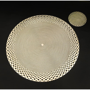 Does Not Apply Round Gold Placemats - 6 Pack Decorative Pvc Placemats For Dining Table (Washabl Does Not Apply Round Gold Placemats - 6 Pack Decorative Pvc Placemats For Dining Table (Washabl