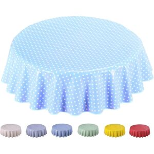 Home Direct Extra Wide Oilcloth Pvc Wipe Clean Tablecloth Small Polka Dot (Round 160cm, Bab Home Direct Extra Wide Oilcloth Pvc Wipe Clean Tablecloth Small Polka Dot (Round 160cm, Bab