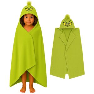 The Grinch Childrens/kids Wrap Blanket Hoodieone Size Green Tc1020 The Grinch Childrens/kids Wrap Blanket Hoodieone Size Green Tc1020