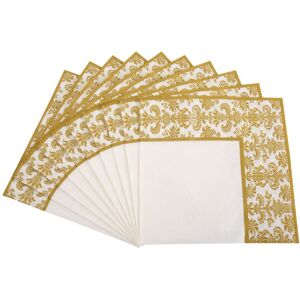Sodial 3x(100pcs Gold Printing Disposable Napkin Tissue Printed Napkins For4399 Sodial 3x(100pcs Gold Printing Disposable Napkin Tissue Printed Napkins For4399