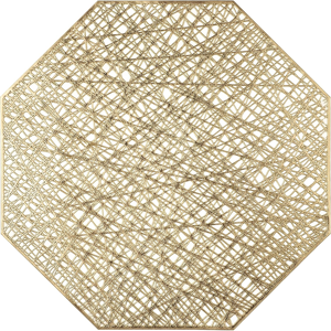 Does Not Apply Round Placemats Set Of 6 Octagon Gold Hollow-Out Woven Place Mats Decorative Pvc Does Not Apply Round Placemats Set Of 6 Octagon Gold Hollow-Out Woven Place Mats Decorative Pvc