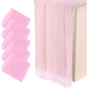 Uxcell 5pcs Light Pink Table Runner 63 X 120 Inch Pearl Table Cloth Wedding Decor Uxcell 5pcs Light Pink Table Runner 63 X 120 Inch Pearl Table Cloth Wedding Decor