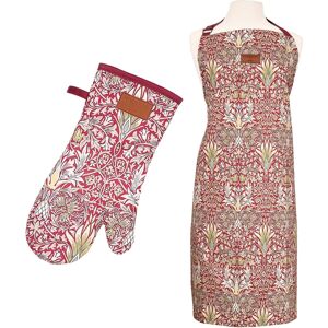 Dexam Morris & Co Snakeshead Apron & Gauntlet Set - Claret Dexam Morris & Co Snakeshead Apron & Gauntlet Set - Claret