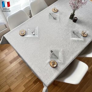 Douceur De Plumes Tablecloth Linen Look Light Grey 150 X 150 Cm Square Stain Resistant Washable T Douceur De Plumes Tablecloth Linen Look Light Grey 150 X 150 Cm Square Stain Resistant Washable T