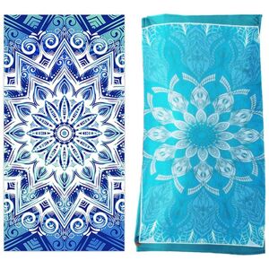 Sodial 2x(2pcs Absorbent -Drying Beach Towel Microfiber Yoga Sports Towel Swimming6429 Sodial 2x(2pcs Absorbent -Drying Beach Towel Microfiber Yoga Sports Towel Swimming6429