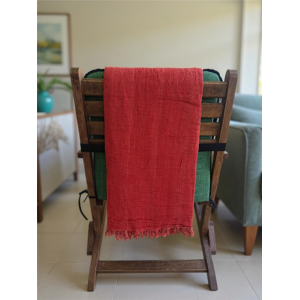 Does Not Apply Turkish Cotton Hammam Muslin Peshtemal Towel, Red, Handwoven Lightweight Quick-D Does Not Apply Turkish Cotton Hammam Muslin Peshtemal Towel, Red, Handwoven Lightweight Quick-D