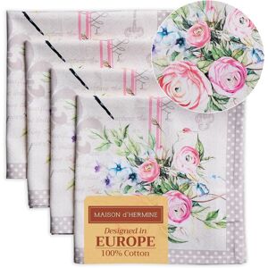 Maison D' Hermine Cloth Napkins Set Of 4 100% Cotton Everyday Reusable Square N Maison D' Hermine Cloth Napkins Set Of 4 100% Cotton Everyday Reusable Square N