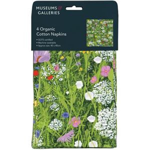 Museums & Galleries Wild Garden By Josephine Simon Pack Of 4 Organic Cotton Napkins Museums & Galleries Wild Garden By Josephine Simon Pack Of 4 Organic Cotton Napkins