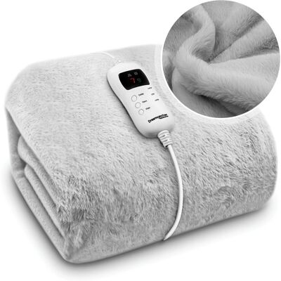 Dreamcatcher Deluxe - Light Grey - Faux Fur - Heated Throw Blanket Dreamcatcher Deluxe - Light Grey - Faux Fur - Heated Throw Blanket