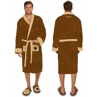 Official Harry Potter Marauders Map Bath Robe Luxurious Fleece Dressing Gown * Official Harry Potter Marauders Map Bath Robe Luxurious Fleece Dressing Gown *