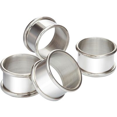 I Luv Ltd Set Of Four Napkin Rings Spun Pewter Bright Polished Perfect For Engraving I Luv Ltd Set Of Four Napkin Rings Spun Pewter Bright Polished Perfect For Engraving