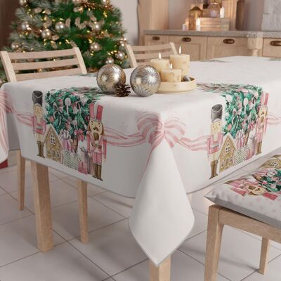 Does Not Apply Stain-Resistant Tablecloth Christmas – 140x450 Cm Rectangular Festive Table C... Does Not Apply Stain-Resistant Tablecloth Christmas – 140x450 Cm Rectangular Festive Table C...