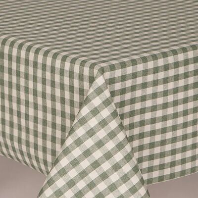 Doreen Preston & Son Mirha Yarn Dyed Green Check Acrylic Tablecloth Doreen Preston & Son Mirha Yarn Dyed Green Check Acrylic Tablecloth