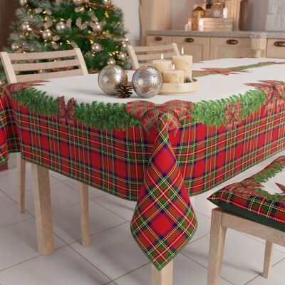 Does Not Apply Stain-Resistant Tablecloth Christmas – 140x360 Cm Rectangular Festive Table C... Does Not Apply Stain-Resistant Tablecloth Christmas – 140x360 Cm Rectangular Festive Table C...
