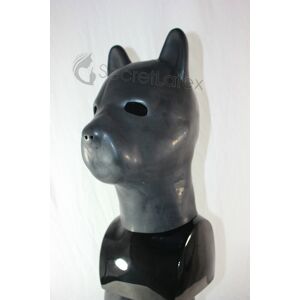 Secret Latex Black Puppy Hood - Durable, Adjustable & Full Coverage Secret Latex Black Puppy Hood - Durable, Adjustable & Full Coverage