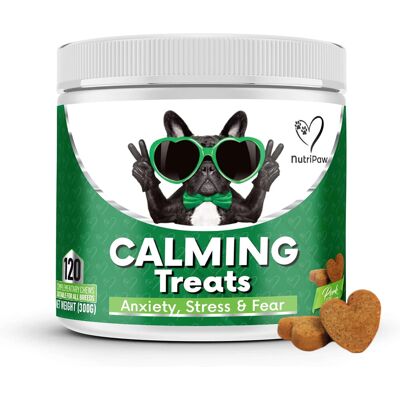 NutriPaw - Calming - Stress - 120 Chews - Dog Treats NutriPaw - Calming - Stress - 120 Chews - Dog Treats