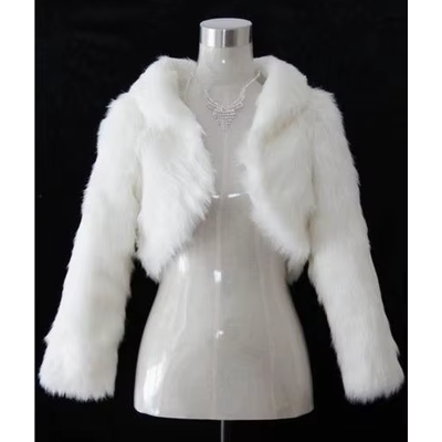 Does Not Apply Xxs-Xxl Fashion Wedding Faux Fur Half Coat Long Sleeve Elegant Fashion Wear New Does Not Apply Xxs-Xxl Fashion Wedding Faux Fur Half Coat Long Sleeve Elegant Fashion Wear New