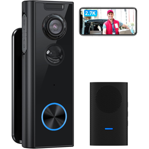Does Not Apply Wireless Video Doorbell Camera With Chime, 2.7k Hd Wifi Security Camera Door Bel Does Not Apply Wireless Video Doorbell Camera With Chime, 2.7k Hd Wifi Security Camera Door Bel