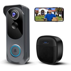 Kamep Wireless Video Doorbell Camera With Chime, 1080p Smart Wifi Door Bells Camera, Kamep Wireless Video Doorbell Camera With Chime, 1080p Smart Wifi Door Bells Camera,