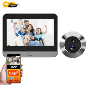 Does Not Apply Smart 3mp Mini Digital Peephole Door Camera Wireless Wifi Infrared Ir Pir Motion Does Not Apply Smart 3mp Mini Digital Peephole Door Camera Wireless Wifi Infrared Ir Pir Motion