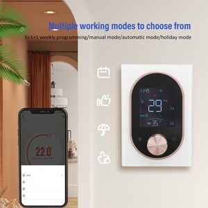 Hg (95v To 240v White Normal Model)Smart Color Thermostat Lcd Programmable Knob Hg (95v To 240v White Normal Model)Smart Color Thermostat Lcd Programmable Knob