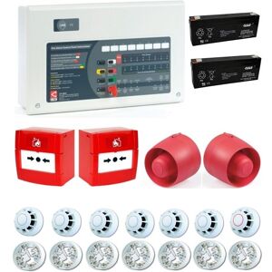 C-Tec 4 Zone Conventional Kit 10 Detectors 3 Call Points 3 Sounders For Amithh12 C-Tec 4 Zone Conventional Kit 10 Detectors 3 Call Points 3 Sounders For Amithh12