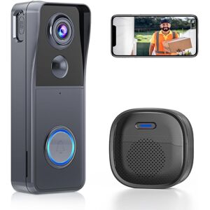 Geree Wireless Video Doorbell Camera With Chime 2k Hd Smart Video Wifi Door Bells Wit Geree Wireless Video Doorbell Camera With Chime 2k Hd Smart Video Wifi Door Bells Wit