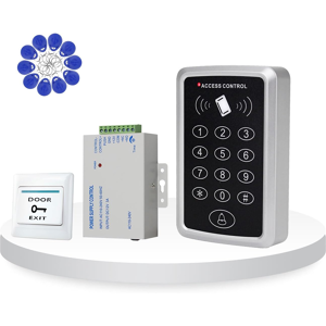 Reaiokbii Door Access Control System Rfid Kit Keypad Reader Power Supply Door Exit Button Reaiokbii Door Access Control System Rfid Kit Keypad Reader Power Supply Door Exit Button
