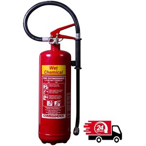 Commander 3 Litre Wet Chemical Fire Extinguisher Ce Kitemarked And Bracket, 3ltr Commander 3 Litre Wet Chemical Fire Extinguisher Ce Kitemarked And Bracket, 3ltr