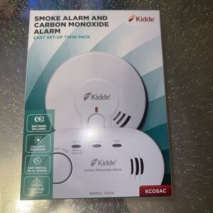Kidde Kcosac Battery Powered 29hd Smoke Alarm & K5co Carbon Monoxide Alarm Kidde Kcosac Battery Powered 29hd Smoke Alarm & K5co Carbon Monoxide Alarm