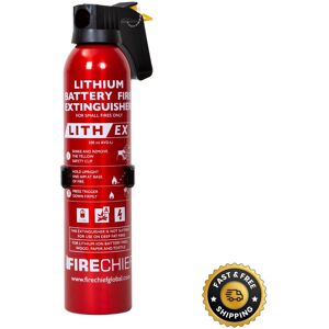 Firechief Lithex Fire Extinguisher 500ml Lithium Battery, Hot Works Compliant Firechief Lithex Fire Extinguisher 500ml Lithium Battery, Hot Works Compliant