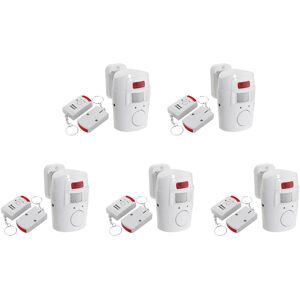 5x Infrared Motion Sensor Alarm - Burglar Alarm With 10 Remote Controls,3656 5x Infrared Motion Sensor Alarm - Burglar Alarm With 10 Remote Controls,3656
