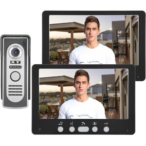 Black 7in Tft Camera 2 Monitors Video Doorbell Intercom Night View System 815 Uk Black 7in Tft Camera 2 Monitors Video Doorbell Intercom Night View System 815 Uk
