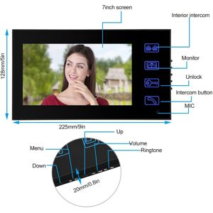 ^^ 2 Monitor Ir Camera Video Intercom Access Door Control For Home Security ^^ 2 Monitor Ir Camera Video Intercom Access Door Control For Home Security