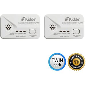 Kidde Carbon Monoxide Alarm 2030-Dcr Co Detector With Batteries, Twin Pack Of 2 Kidde Carbon Monoxide Alarm 2030-Dcr Co Detector With Batteries, Twin Pack Of 2