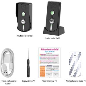 Wireless Doorbell Intercom Rechargeable 1000m/3280ft Long Distance Smart Inte ' Wireless Doorbell Intercom Rechargeable 1000m/3280ft Long Distance Smart Inte '
