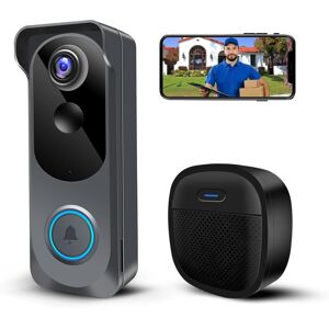 Kamep Wireless Video Doorbell Camera With Chime, 1080p Smart Wifi Door Bells Camera, Kamep Wireless Video Doorbell Camera With Chime, 1080p Smart Wifi Door Bells Camera,