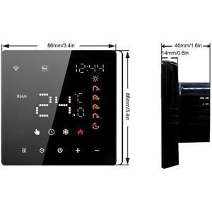 Home Thermostat Smart App Control Digital Touch Screen Indoor Temperature Home Thermostat Smart App Control Digital Touch Screen Indoor Temperature