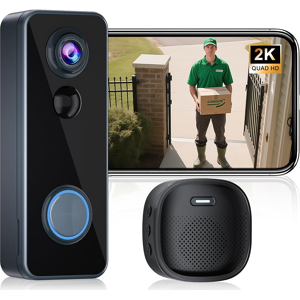 Does Not Apply Wireless Video Doorbell Camera With Chime Head-To-Toe View 2k Hd Smart Wifi Door Does Not Apply Wireless Video Doorbell Camera With Chime Head-To-Toe View 2k Hd Smart Wifi Door